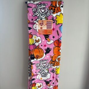 New Care Bears Halloween Witch Mummy Pumpkin Pink Twin Blanket 60x90 Viral Pink